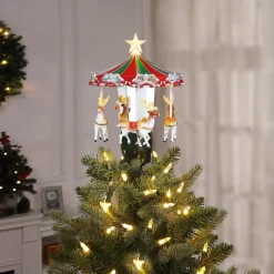 Best Mr. Christmas 11" Animated Carousel Tree Topper