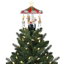 Sale Mr. Christmas 11" Animated Carousel Tree Topper