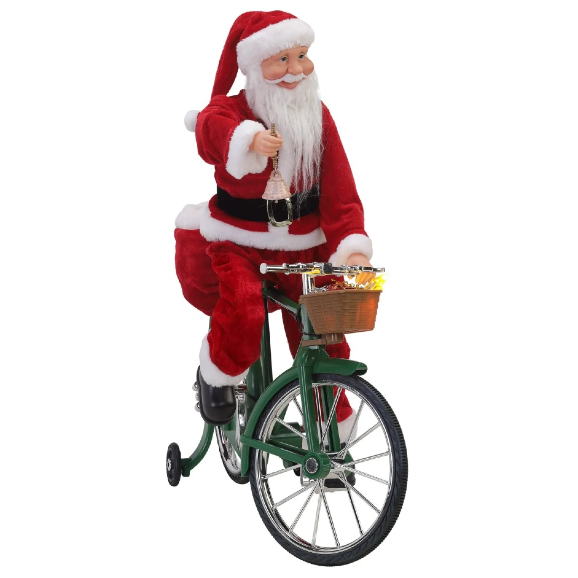 Cheap Mr. Christmas 23" Animated Cycling Santa
