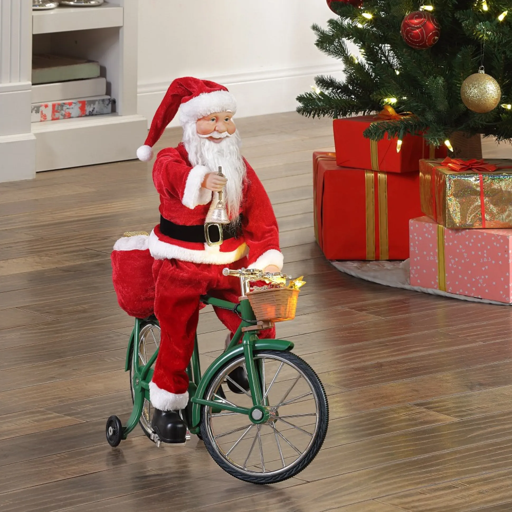 Cheap Mr. Christmas 23" Animated Cycling Santa