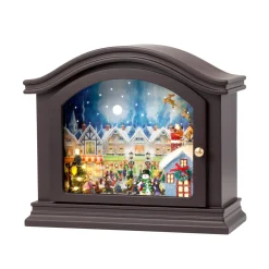 Discount Mr. Christmas 12" Animated Mantel Music Box