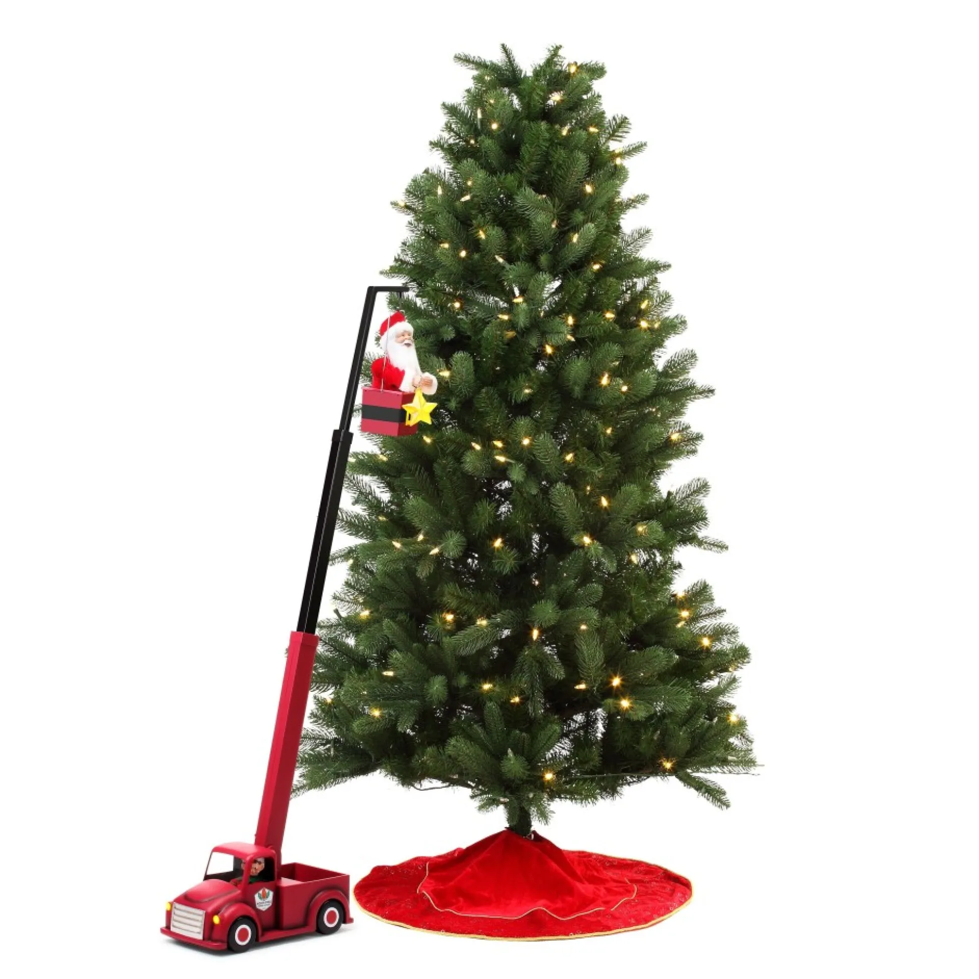 Flash Sale Mr. Christmas 43" Animated North Pole Lighting Crew - White Santa