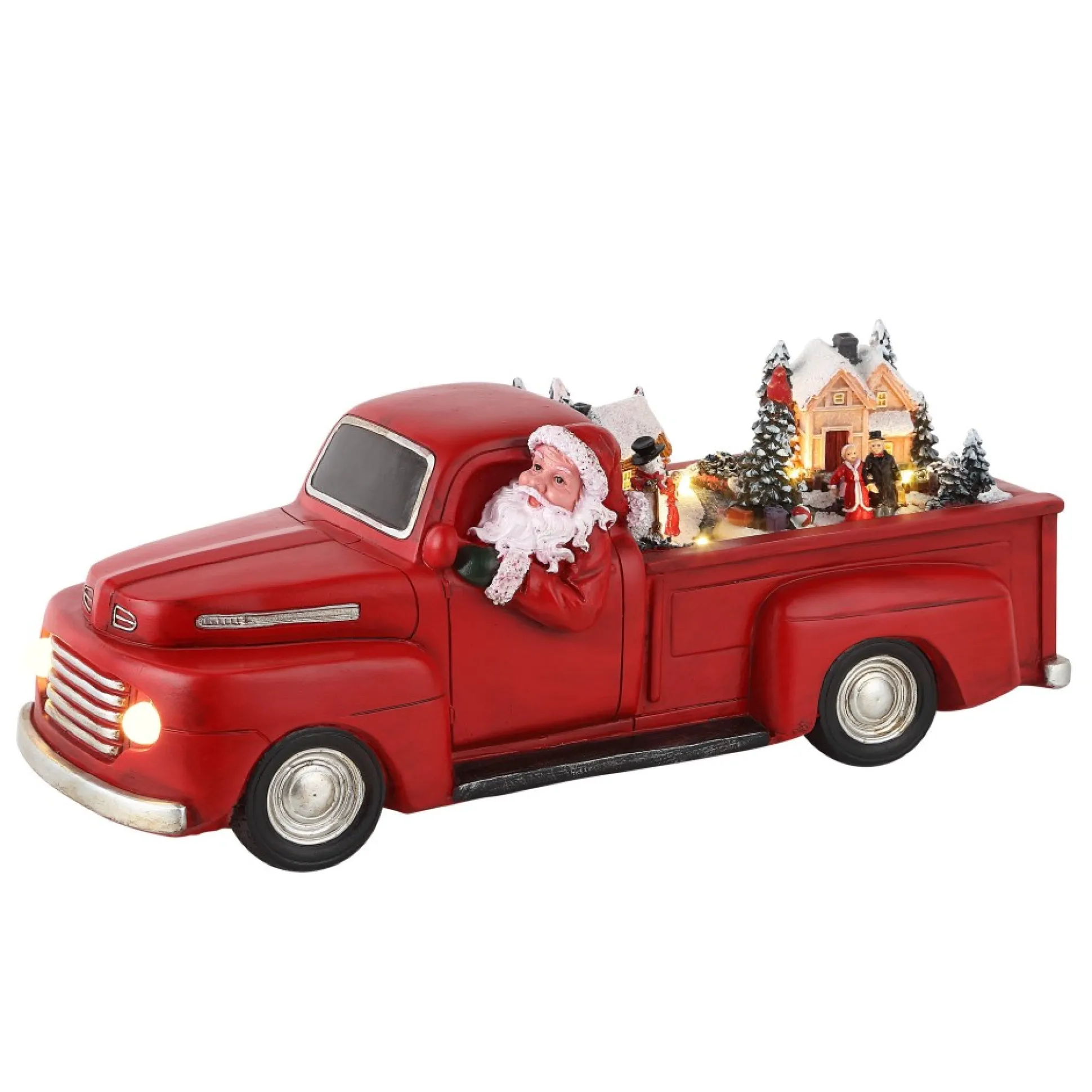 Cheap Mr. Christmas 14" Animated Nostalgic Red Truck - White Santa