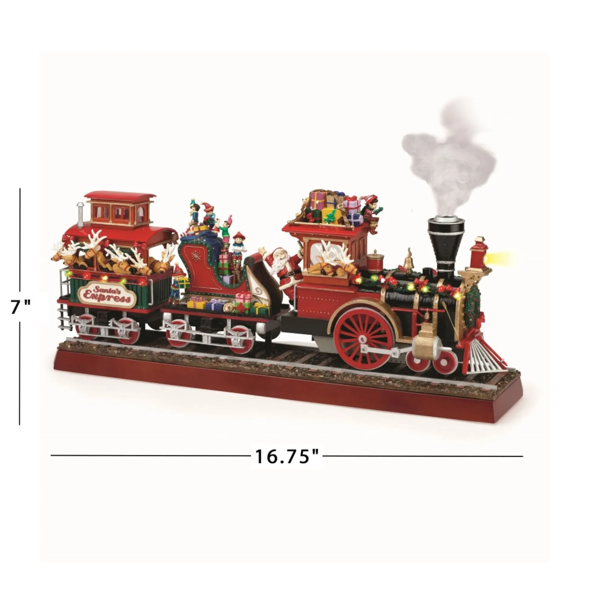 Cheap Mr. Christmas 16.75" Animated Santa's Express