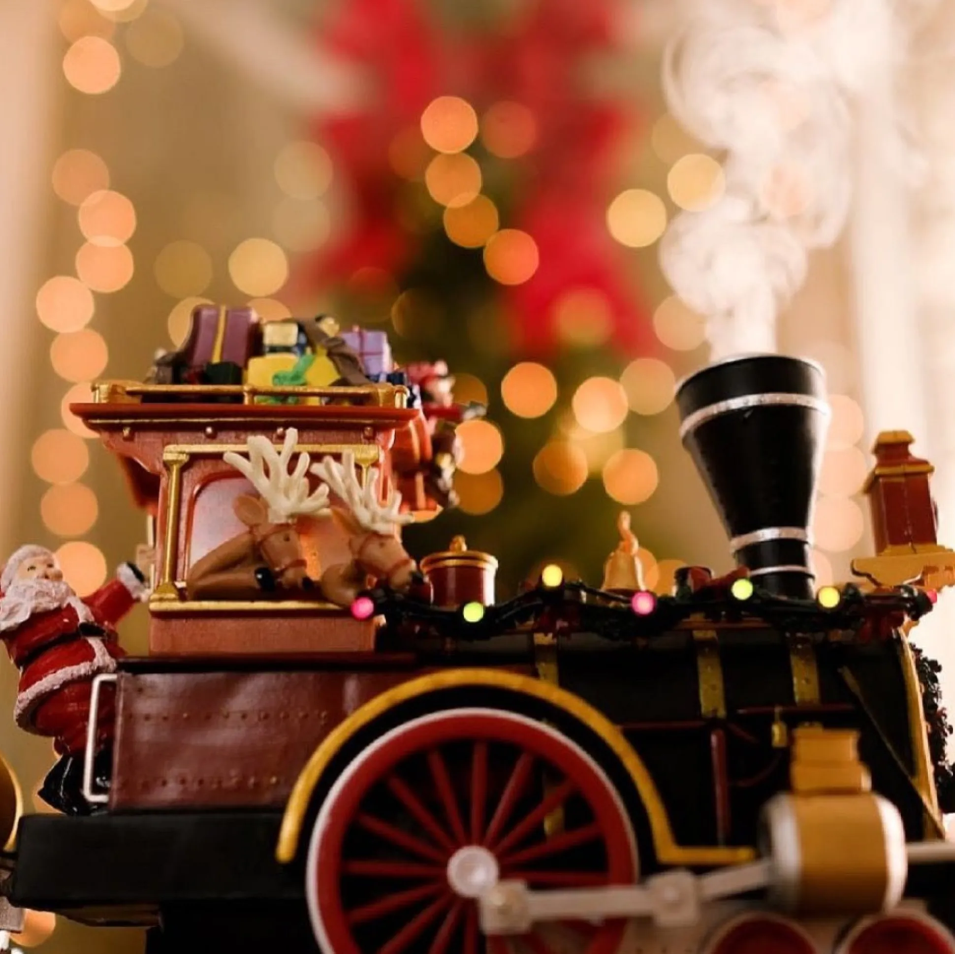 Flash Sale Mr. Christmas 16.75" Animated Santa's Express