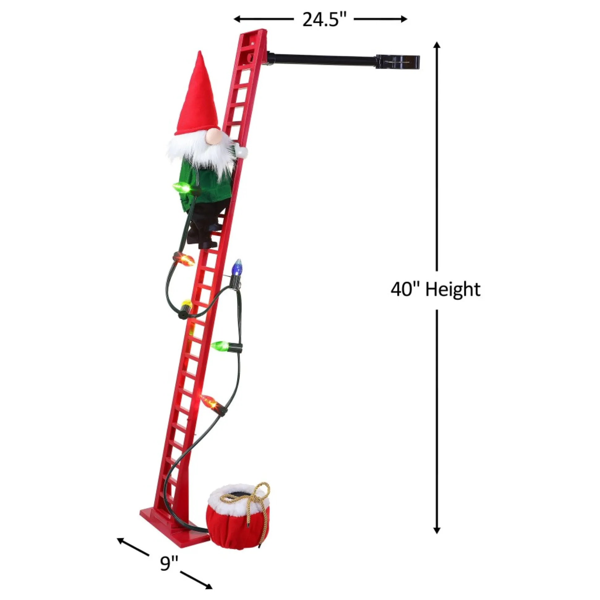 New Mr. Christmas 43" Animated Super Climbing Gnome