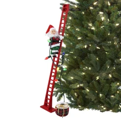 Clearance Mr. Christmas 43" Animated Super Climbing Plaid Santa