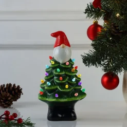 Clearance Mr. Christmas 8.5" Nostalgic Ceramic Gnome Tree