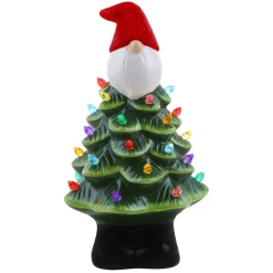 Best Sale Mr. Christmas 8.5" Nostalgic Ceramic Gnome Tree
