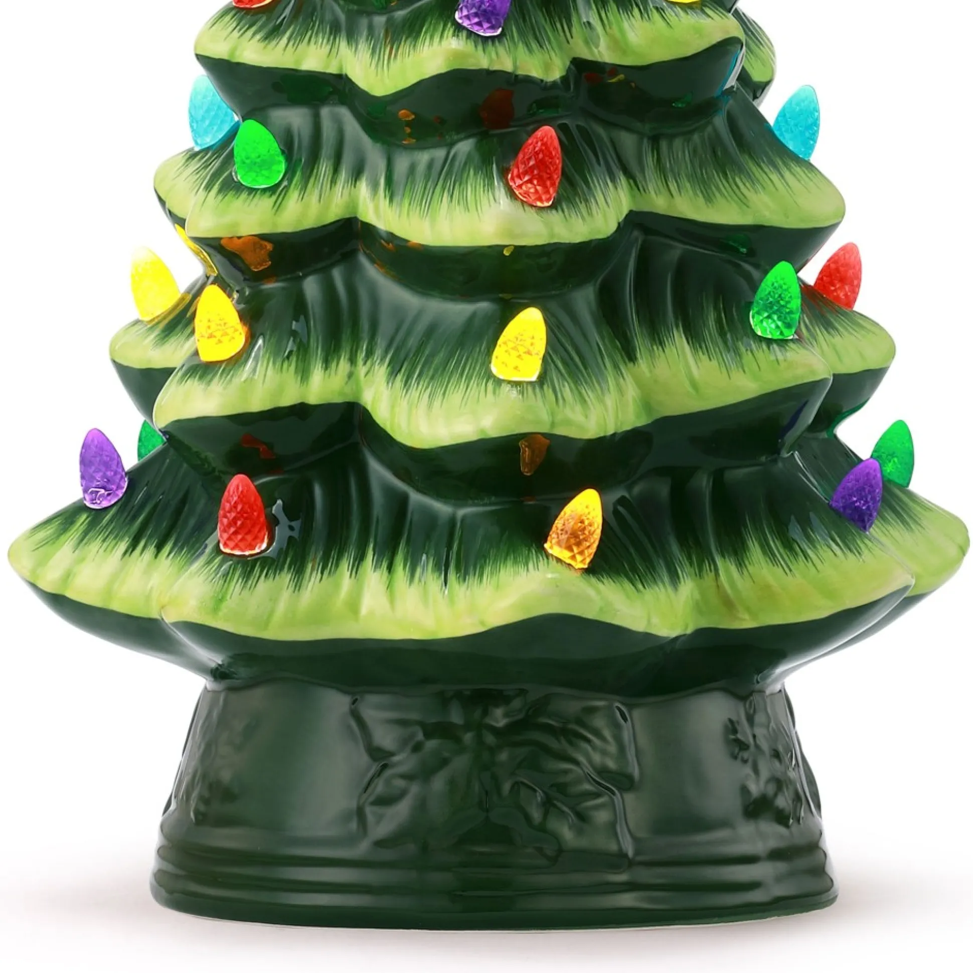 Outlet Mr. Christmas 12" Nostalgic Ceramic Tree - Green