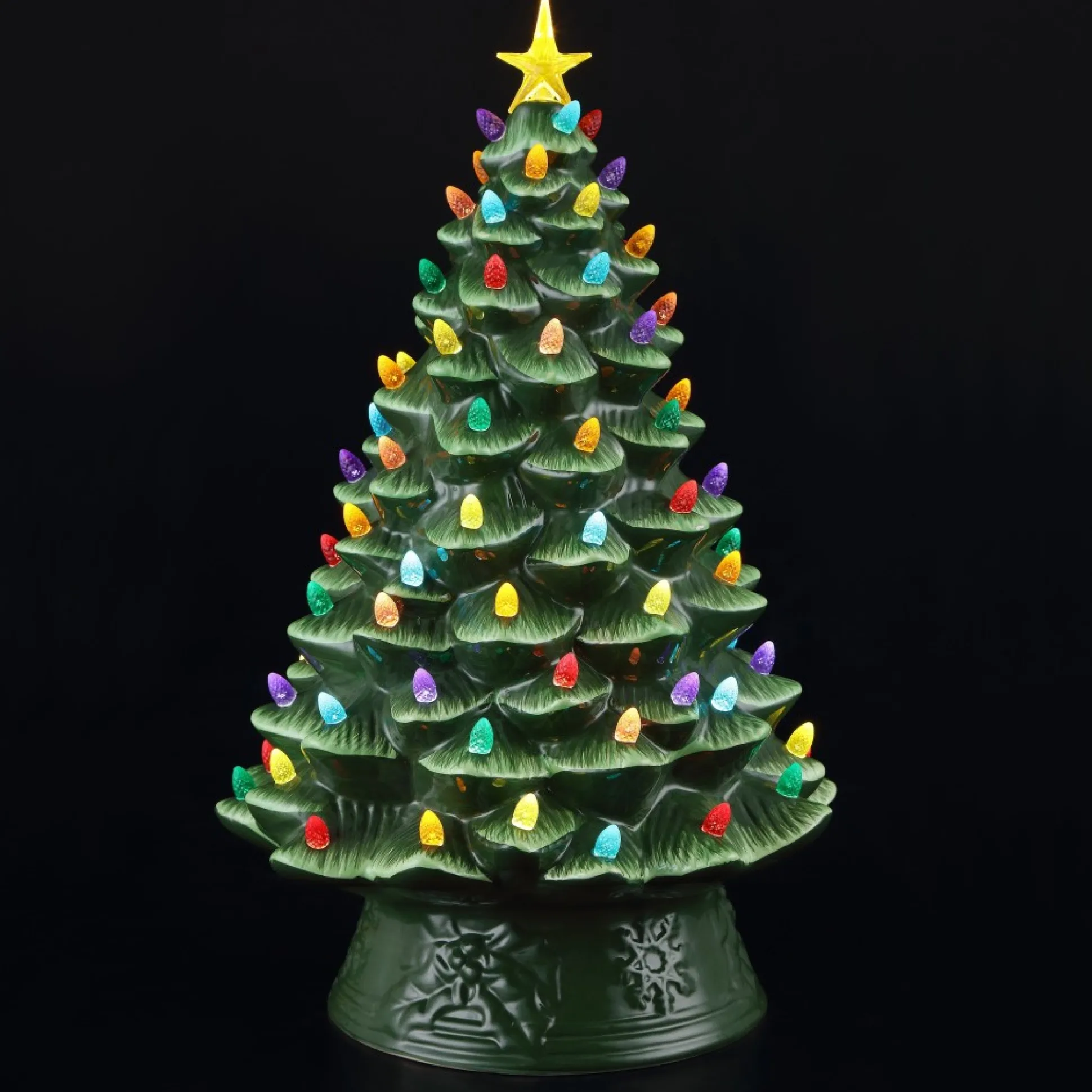Outlet Mr. Christmas 18" Nostalgic Ceramic Tree - Green