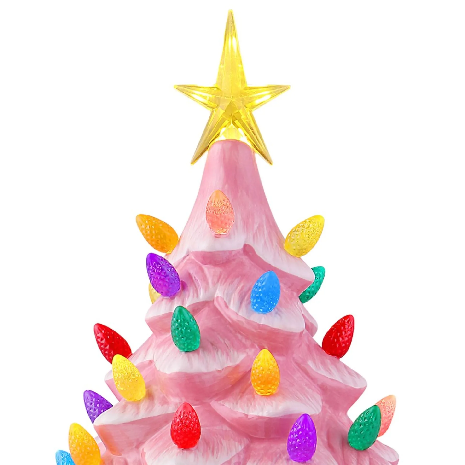 New Mr. Christmas 24" Nostalgic Ceramic Tree - Pink