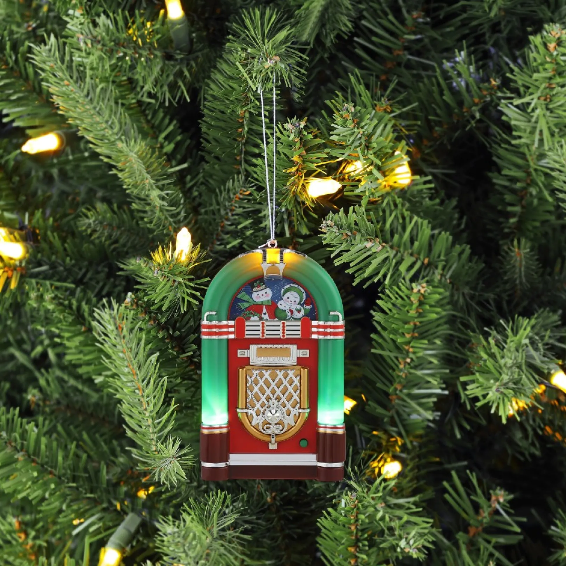 Fashion Mr. Christmas 4.9" Retro Jukebox Ornament - Green