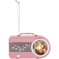 Shop Mr. Christmas 4.75" Retro Radio Ornament - Pink
