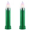 Cheap Mr. Christmas 24" Set Of 2 Blow Mold Candles - Green