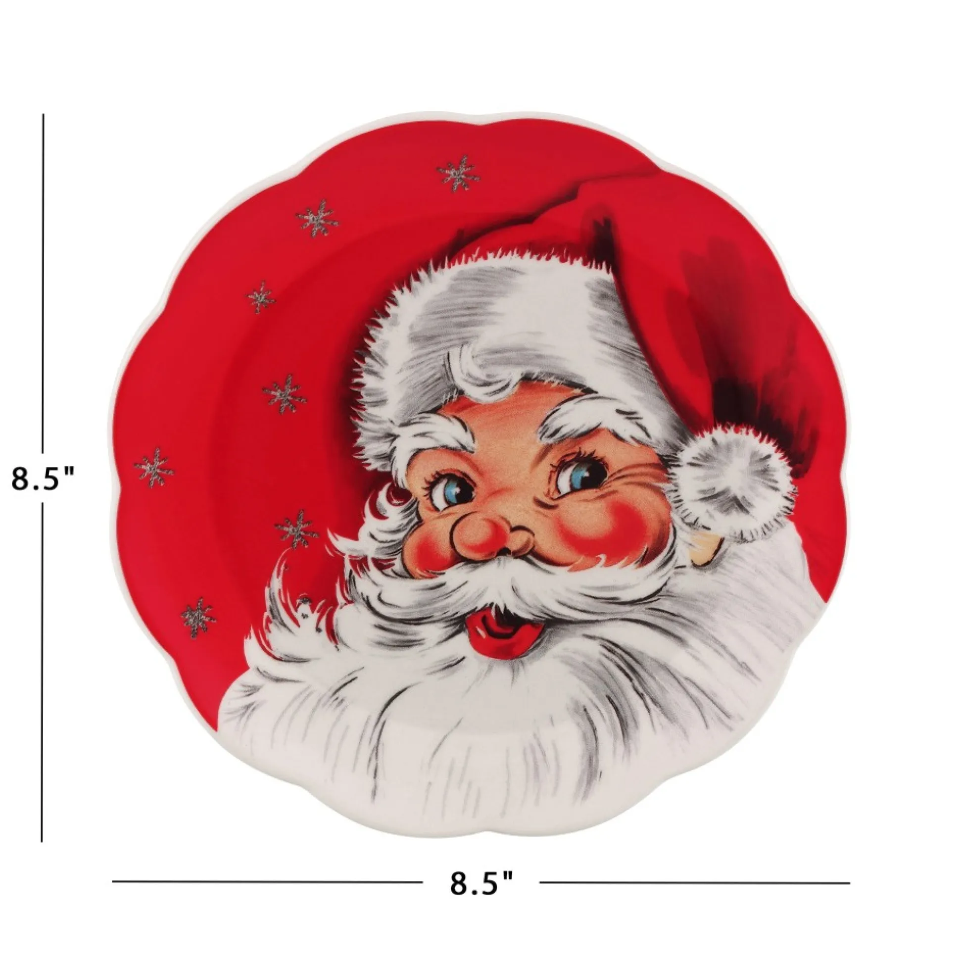 Online Mr. Christmas 8.5" Set Of 4 Nostalgic Ceramic Plates