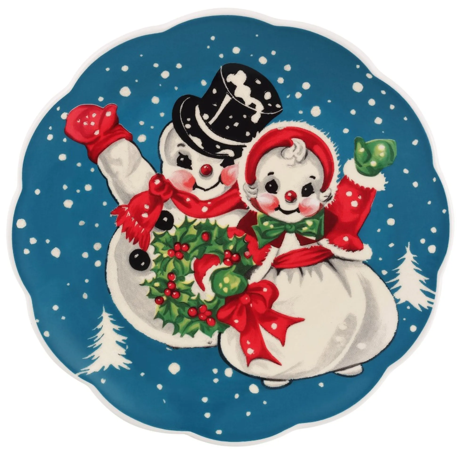 Online Mr. Christmas 8.5" Set Of 4 Nostalgic Ceramic Plates