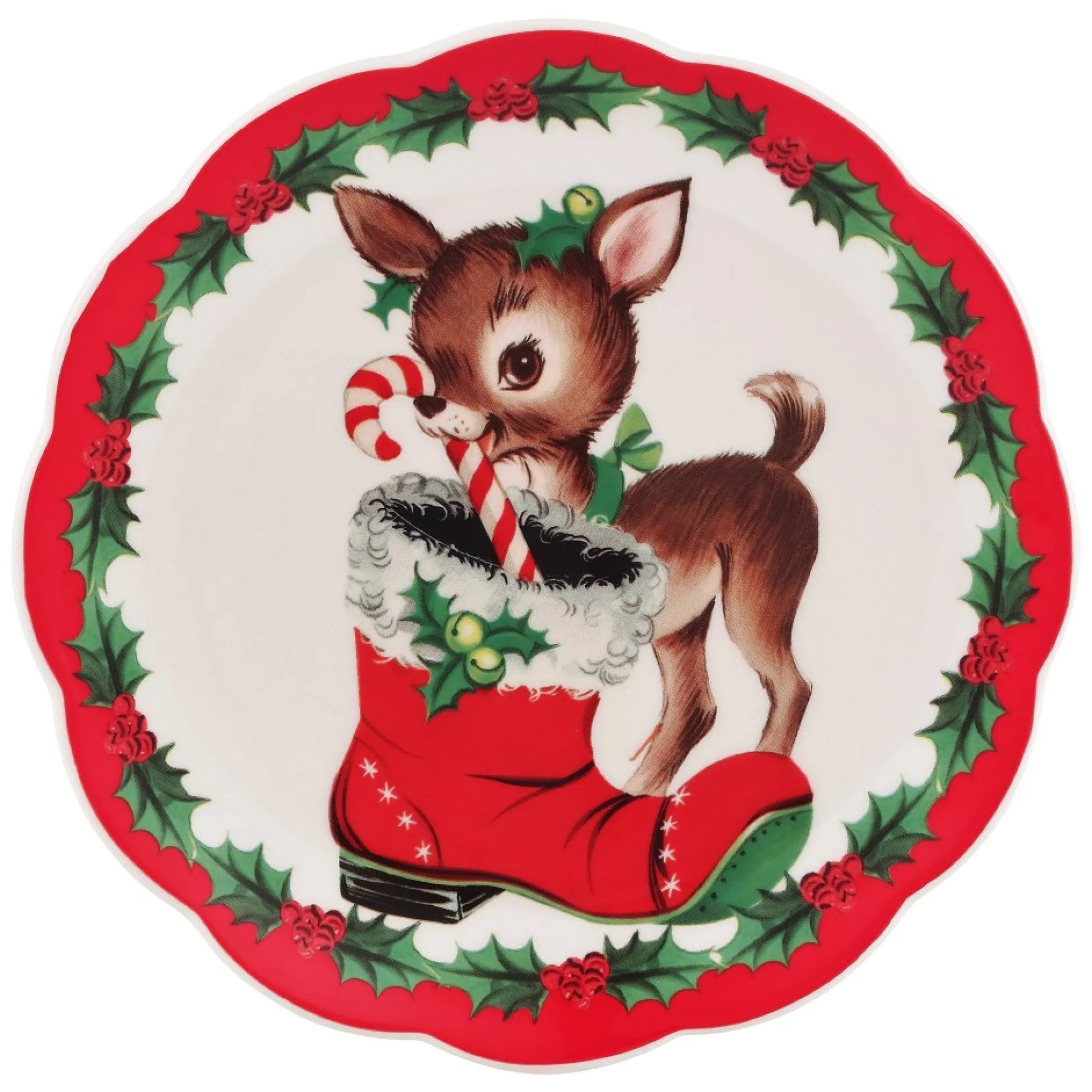 Online Mr. Christmas 8.5" Set Of 4 Nostalgic Ceramic Plates