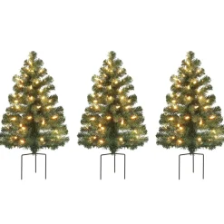 Flash Sale Mr. Christmas Alexa Enabled Pathway Christmas Trees - Rgb Bulbs