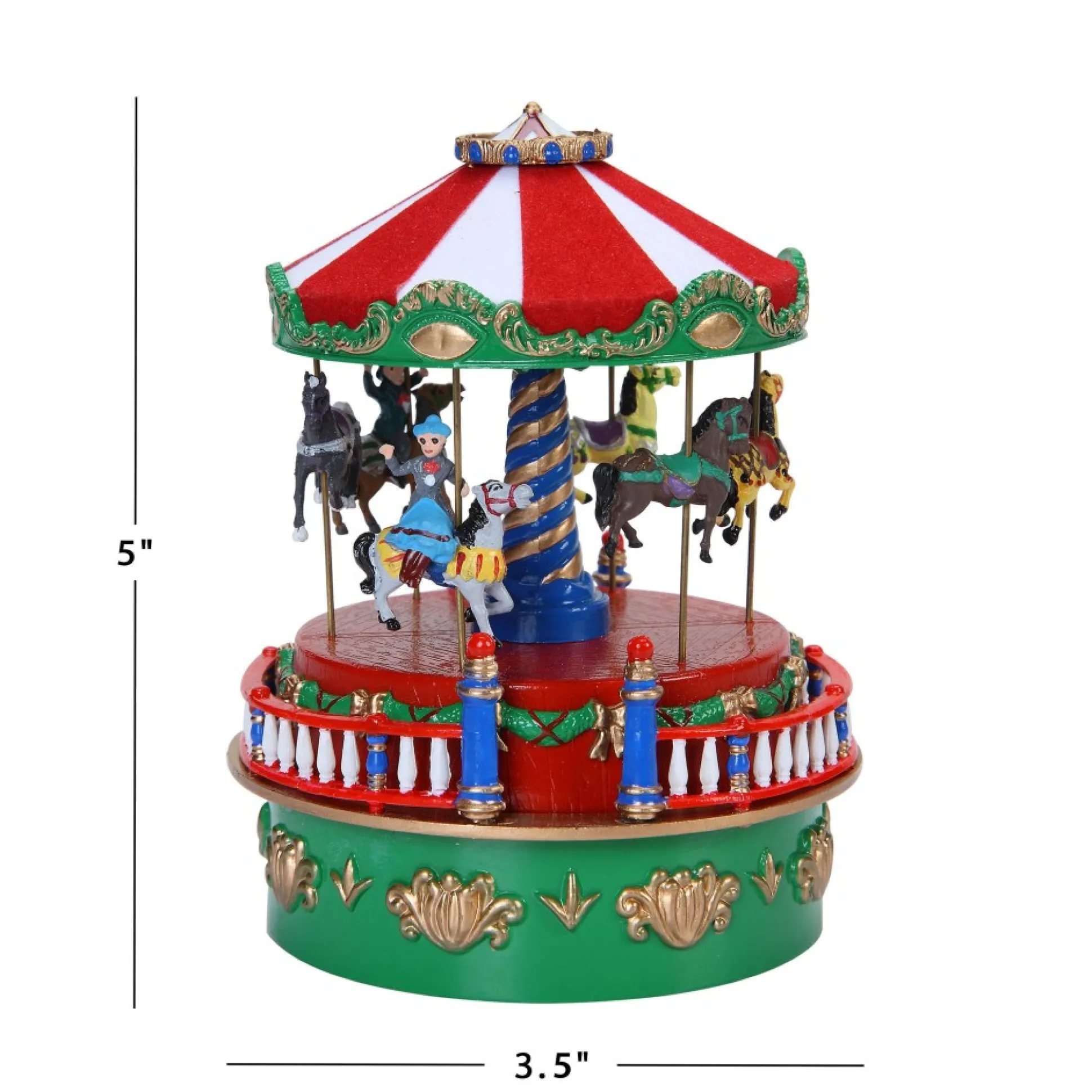 Hot Mr. Christmas Mini Carnival Music Box - Carousel
