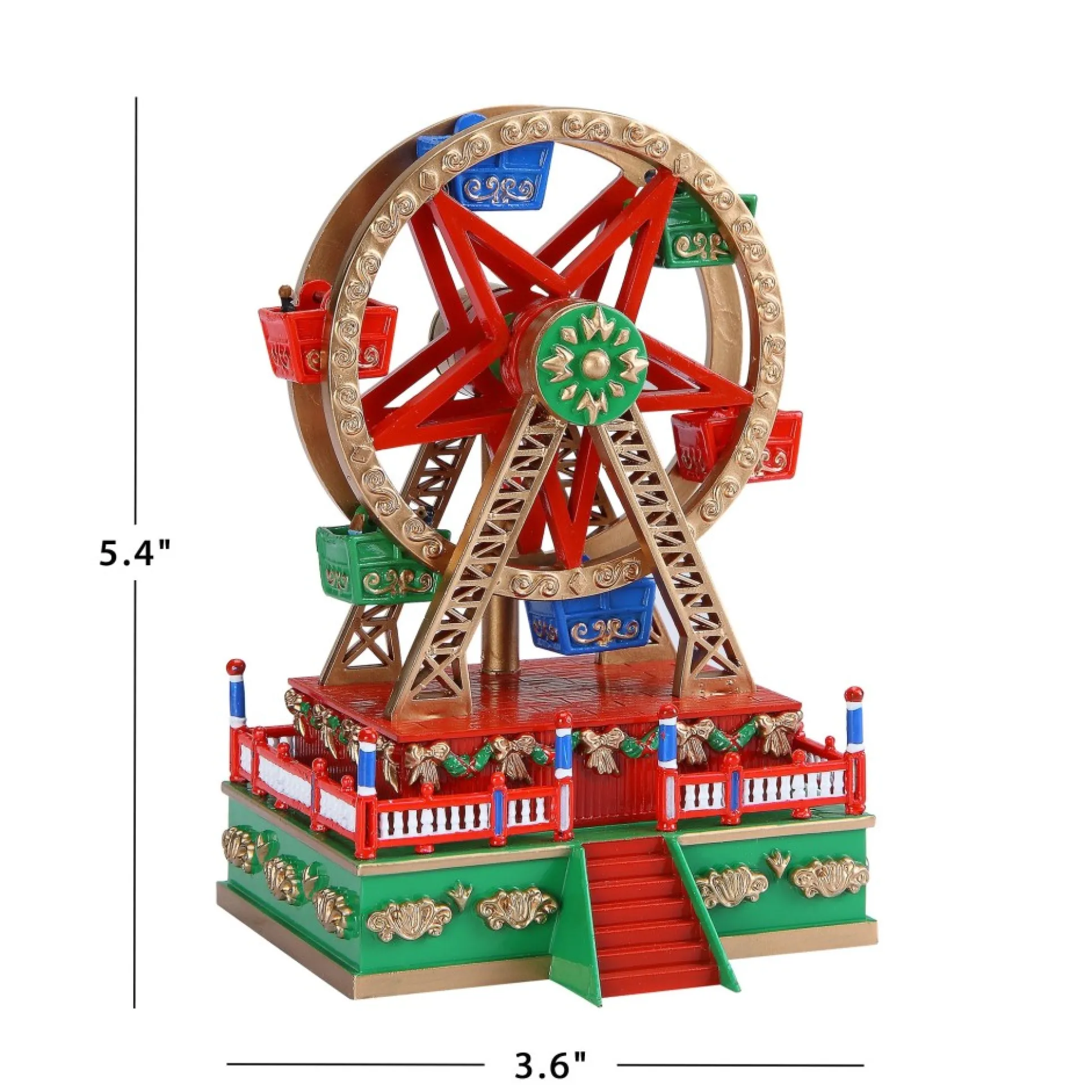 New Mr. Christmas Mini Carnival Music Box - Ferris Wheel