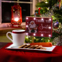 Sale Mr. Christmas Night Before Christmas Milk And Cookies Serving Set