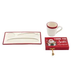 Sale Mr. Christmas Night Before Christmas Milk And Cookies Serving Set