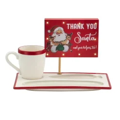 Outlet Mr. Christmas Night Before Christmas Milk And Cookies Serving Set