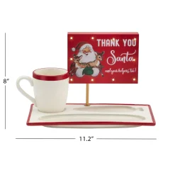 Outlet Mr. Christmas Night Before Christmas Milk And Cookies Serving Set